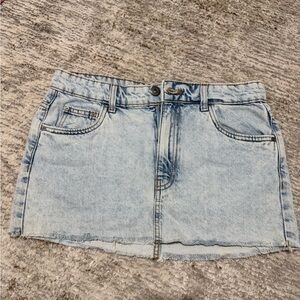 Cotton On Sky Blue Denim Mini Skirt